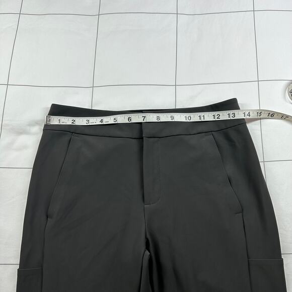 Athleta Pants Womens 4 Gray Green Stellar Trouser Pocket Athletic Casual Commute - Picture 7 of 12
